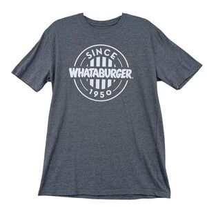 Whataburger Mens Small Gray Graphic T-Shirt Since 1950 Texas Fast Food Tee S